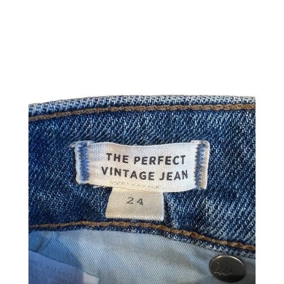 MADEWELL The Perfect Vintage Jean in Enmore Wash: Raw-Hem Edition Size 24 - Picture 7 of 9